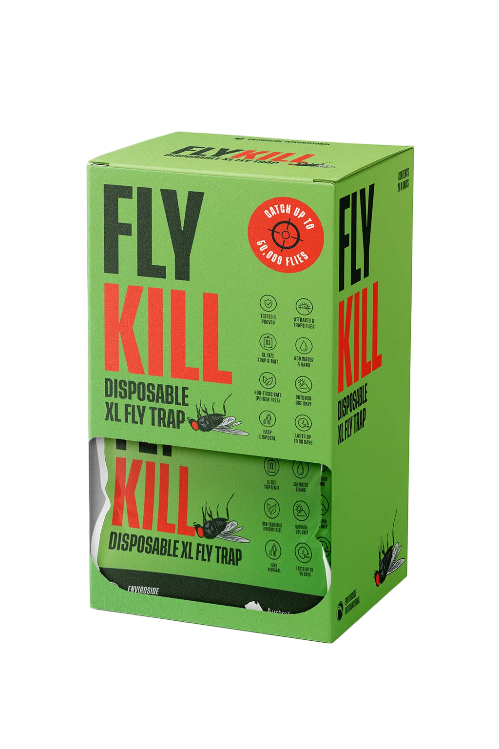 Flykill FLYKILL XL Disposable Fly Traps – Enviroside International - BINKILL