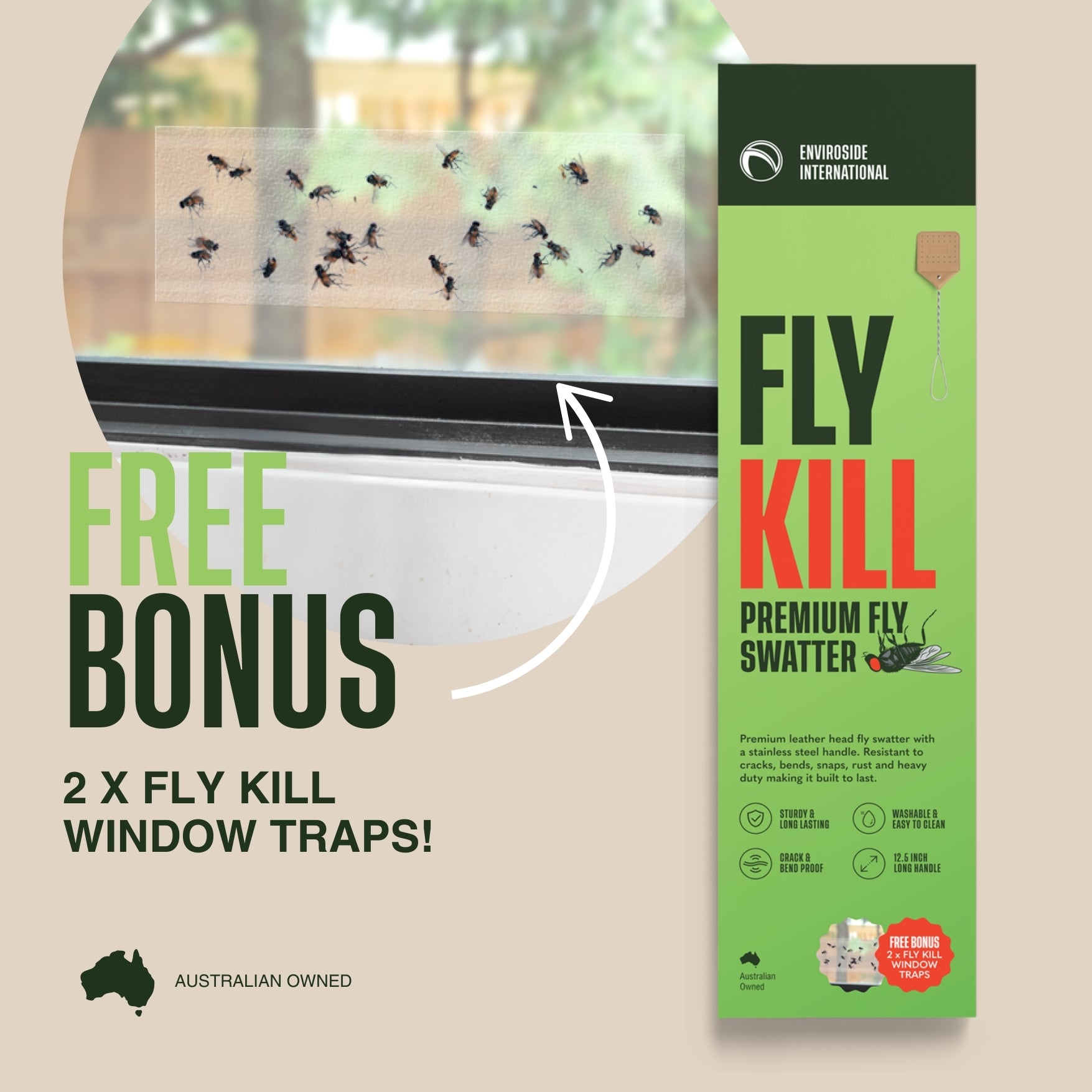 Flykill FLYKILL Premium Fly Swatter – Enviroside International - BINKILL