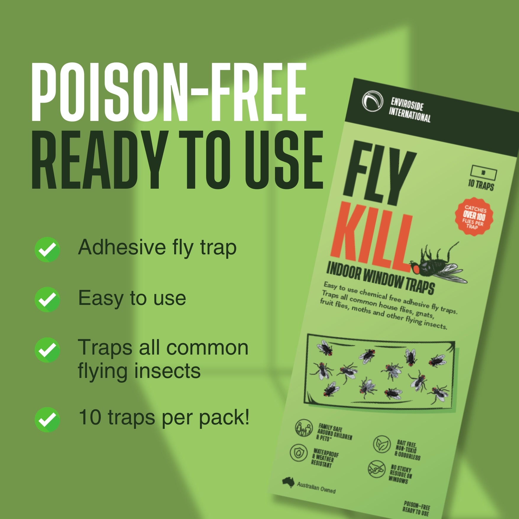 Flykill FLYKILL Indoor Window Traps – Enviroside International - BINKILL