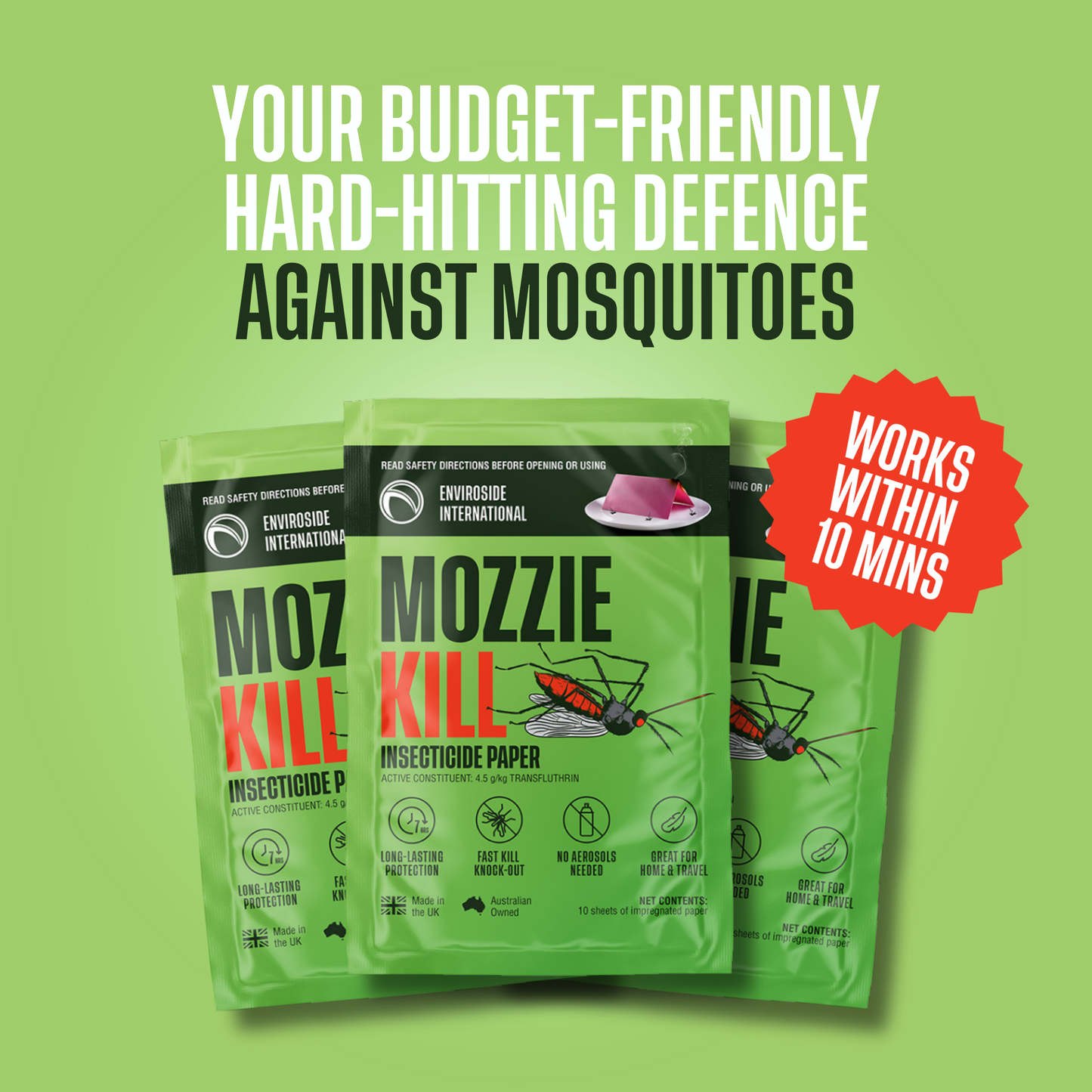 MOZZIE KILL Insecticide Paper