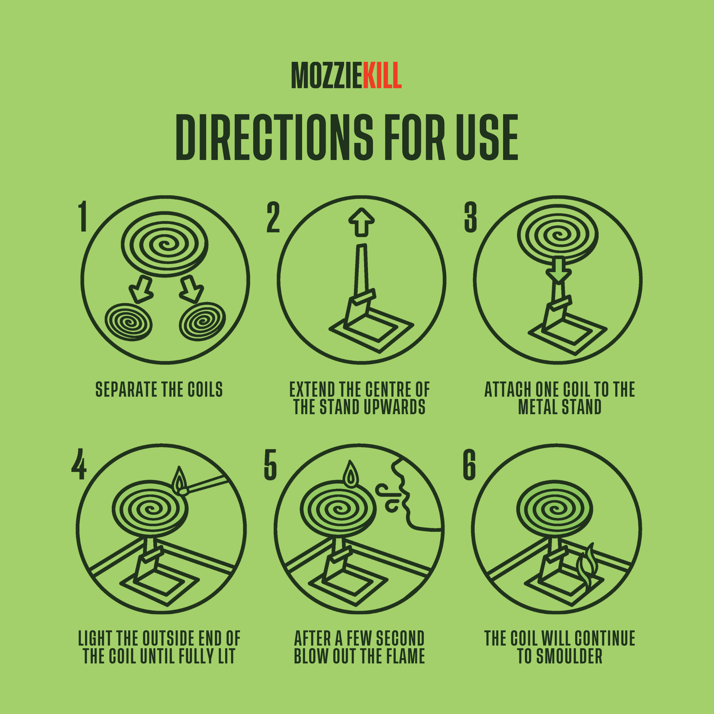 MOZZIE KILL Natural Mosquito Coils