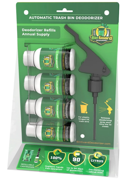 BINGUARD Outdoor Bin Deodorizer REFILLS (4 pack)