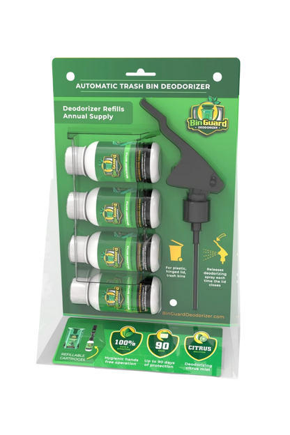 BINGUARD Outdoor Bin Deodorizer REFILLS (4 pack)